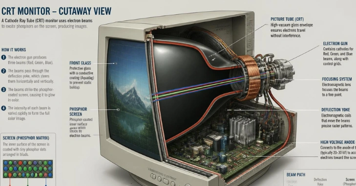 How Does a CRT Monitor Work